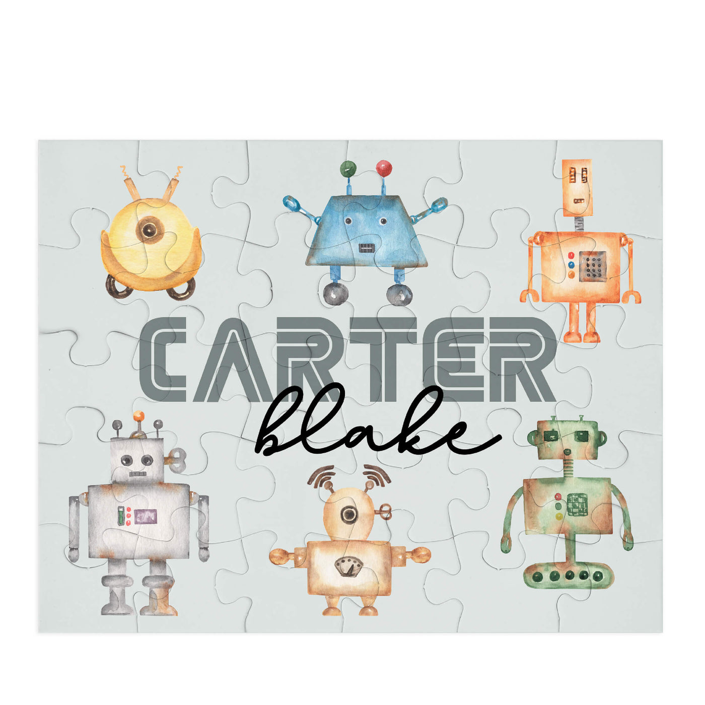 personalized robot puzzle 