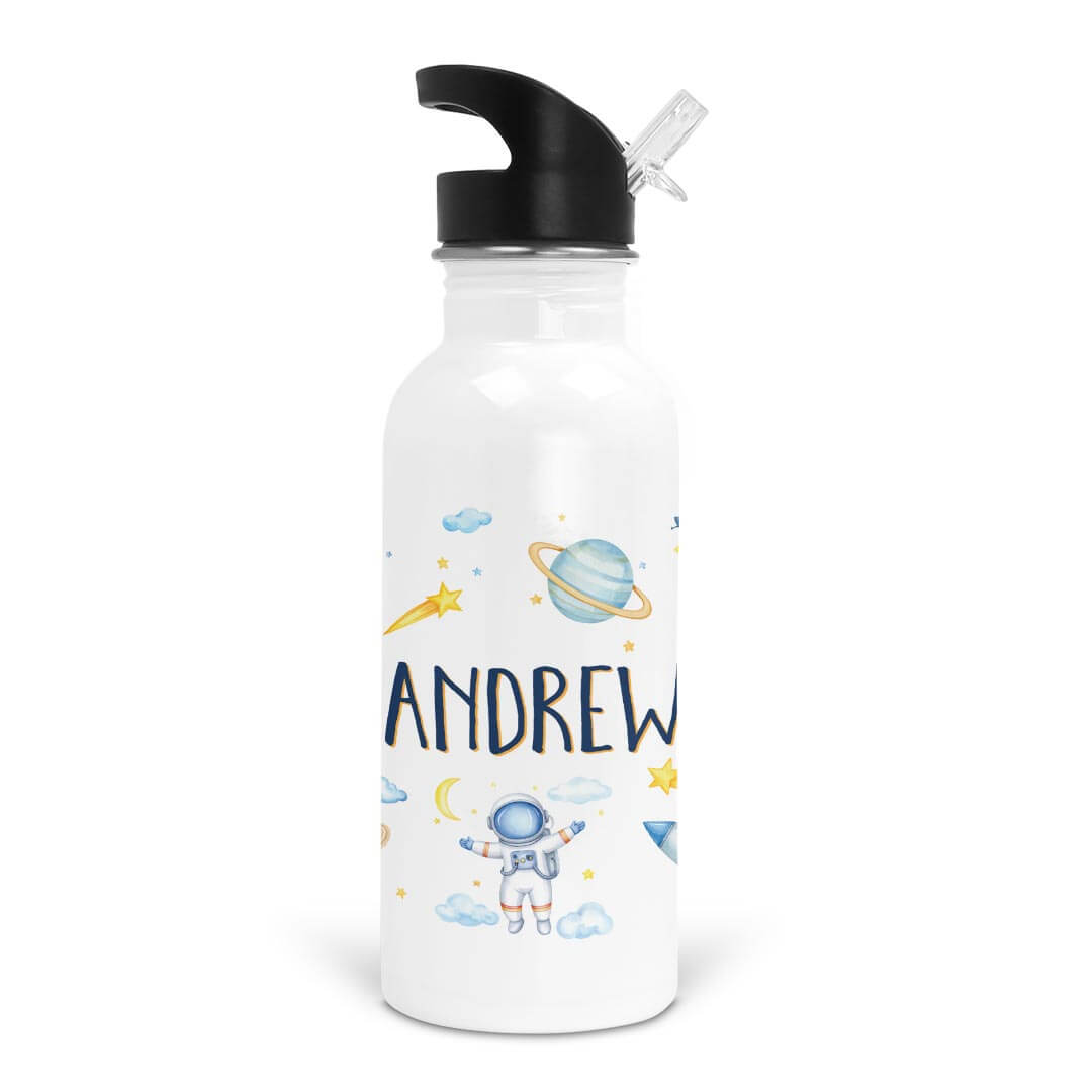 Rocket Adventure Personalized Kids Water Bottle
