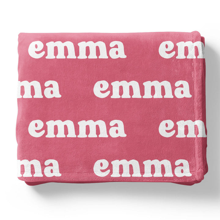 Perfectly Pink Personalized Color Blanket