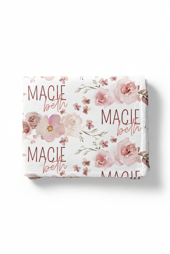 Rosies Garden Personalized Blanket