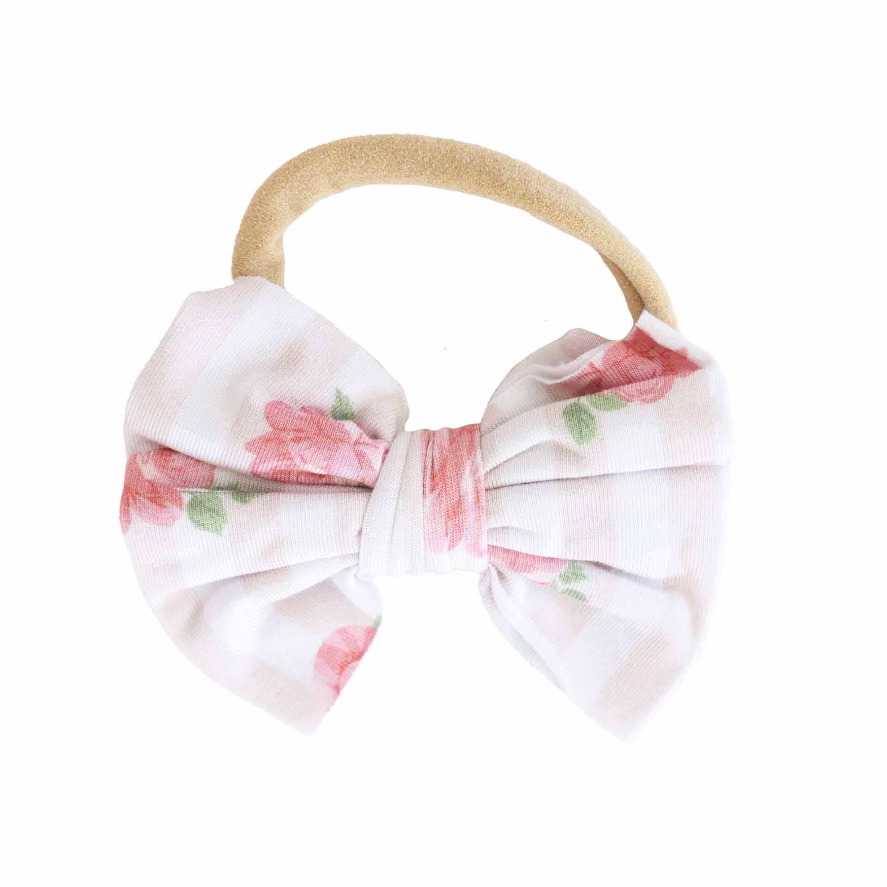 Rosy & Cozy Knit Bow Headband