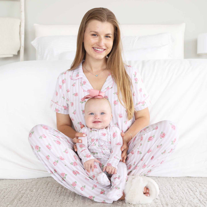 rosy and cozy women's two piece lounge set 