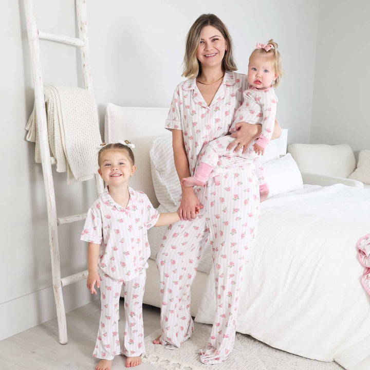 rosy and cozy  lounge women's two piece set