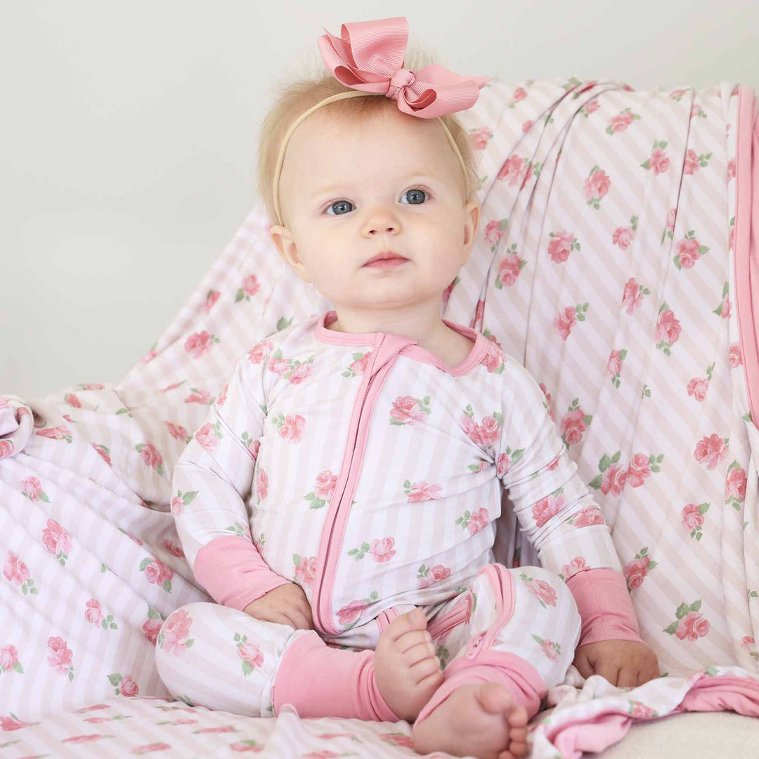 Rosy & Cozy Convertible Zip Romper