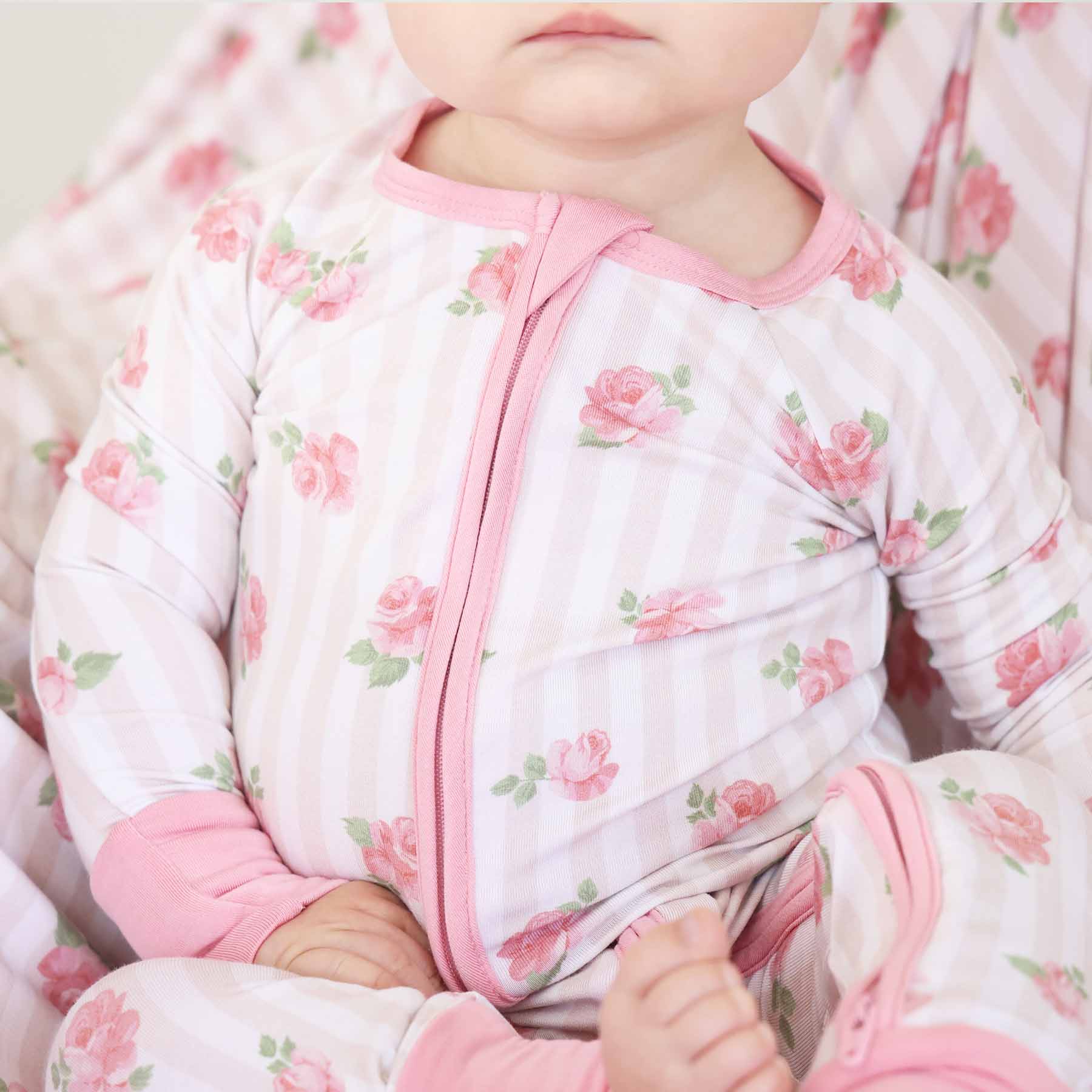 Cozy Rompers Rosy & Cozy Convertible Zip Romper | Caden Lane