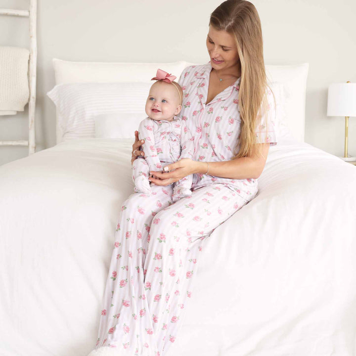 mommy and me matching pajamas rosy and cozy