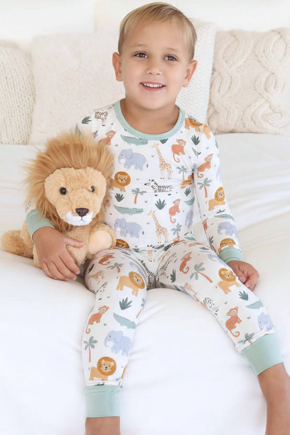 Safari Snuggles Two Piece Pajama Set
