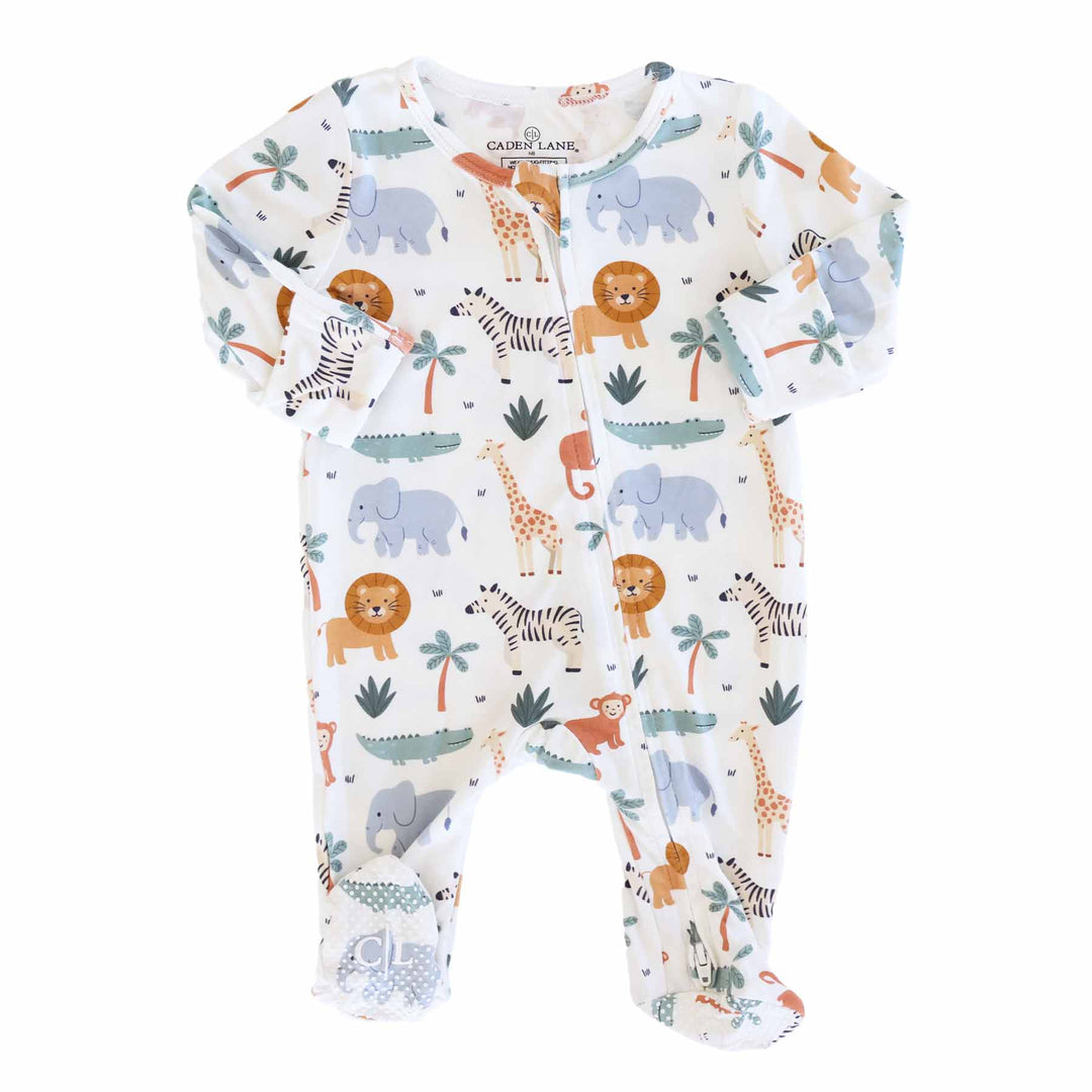 safari animal footie pajama 