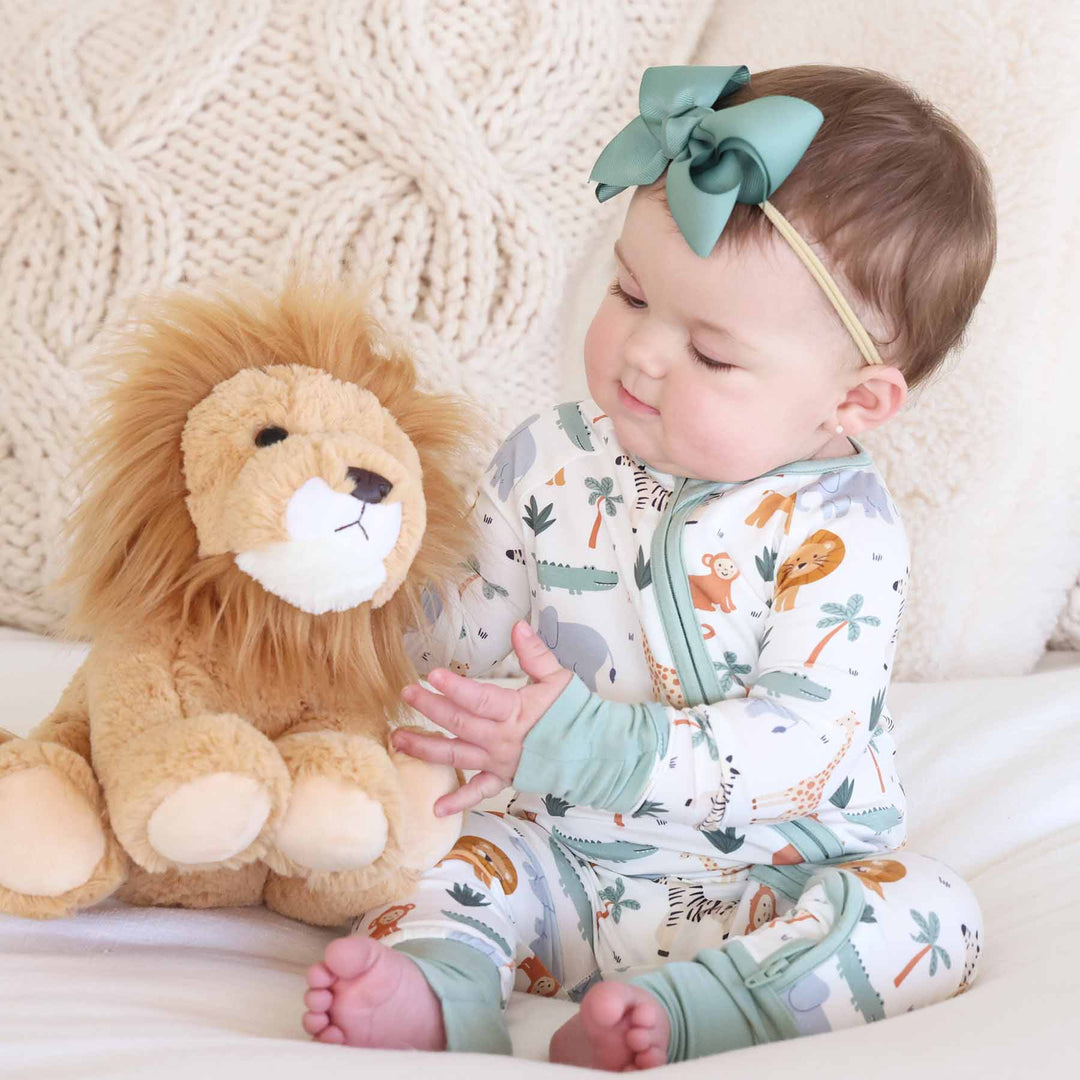 safari snuggles convertible zip romper for babies and toddlers 