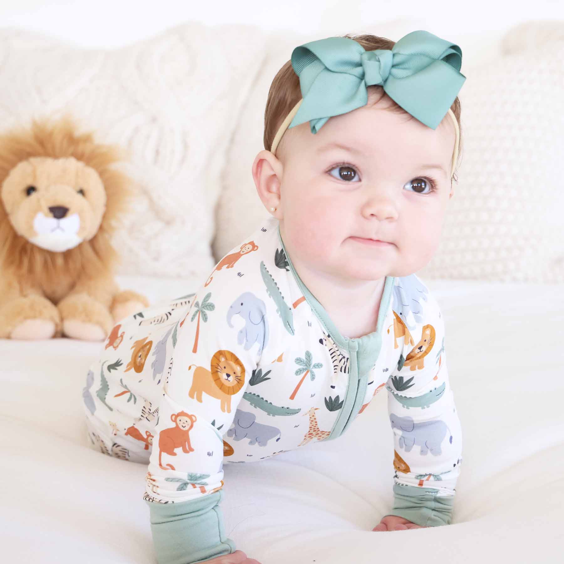 Safari Snuggles Convertible Zip Romper