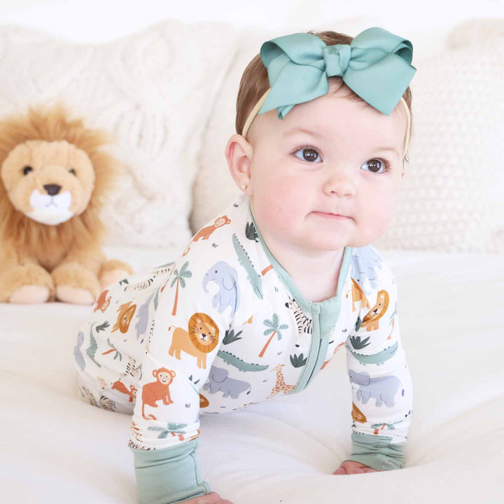 safari snuggles convertible zip romper 