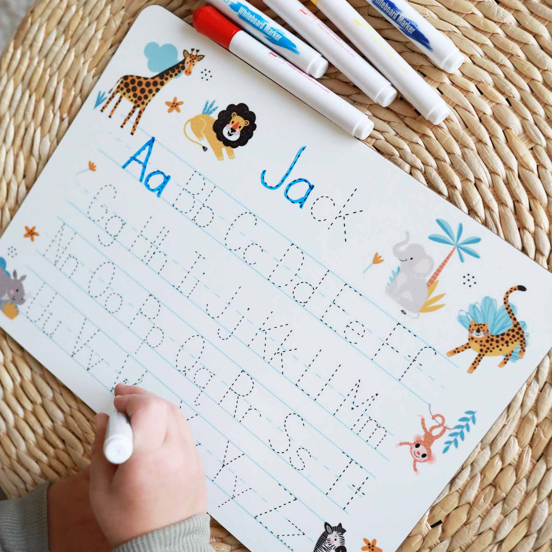 safari personalized whiteboard for kids 