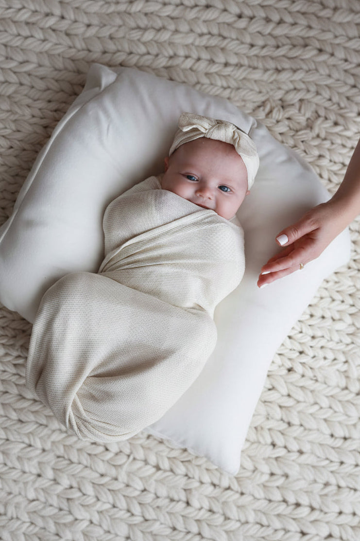 sand check oversized swaddle for babies