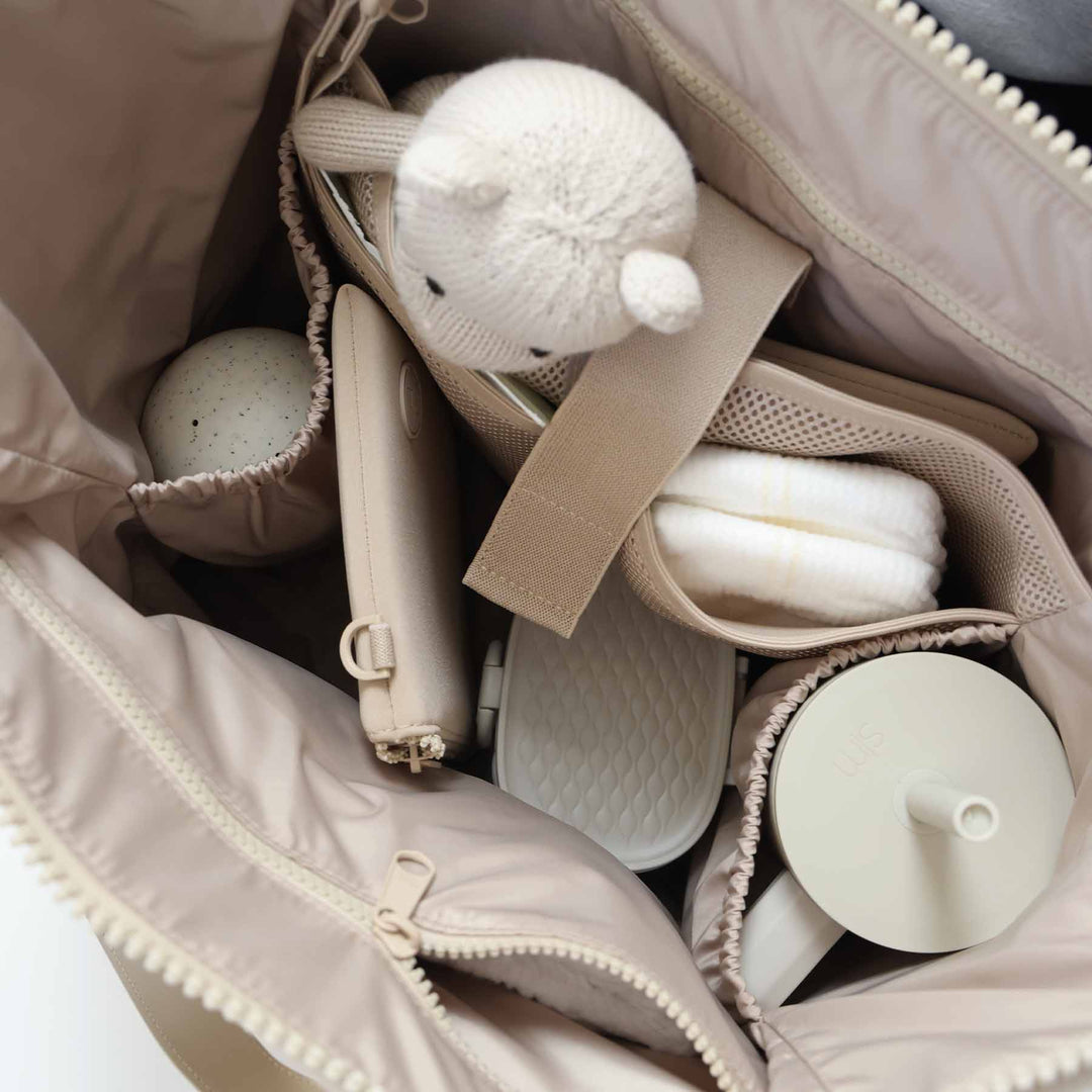 Lane Convertible Diaper Bag Tote in Sand Caden Lane