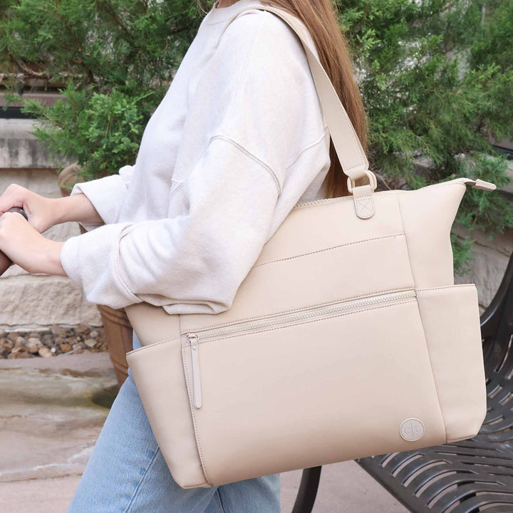 Lane Convertible Diaper Bag Tote | Sand