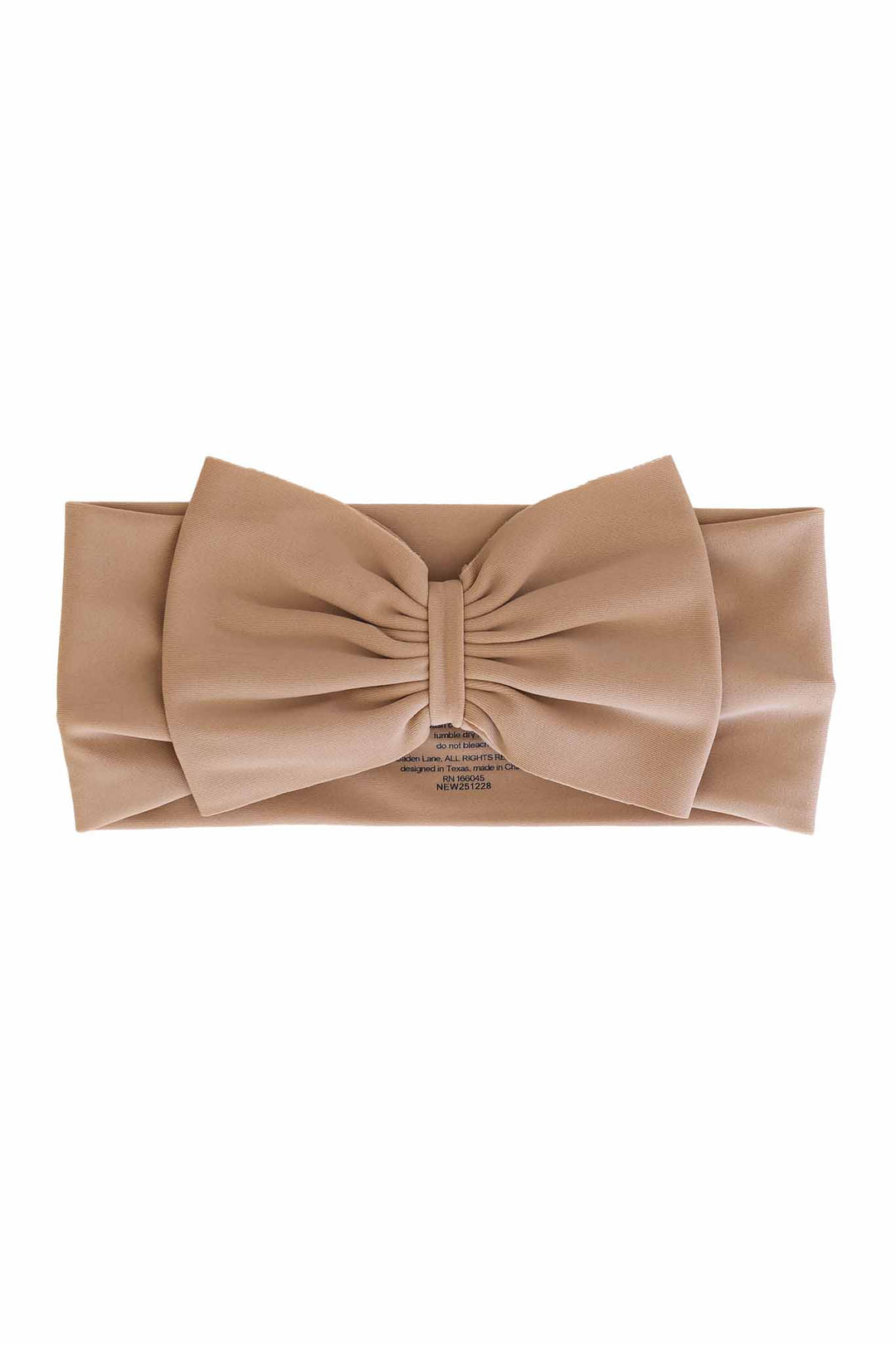 neutral brown swim bow 