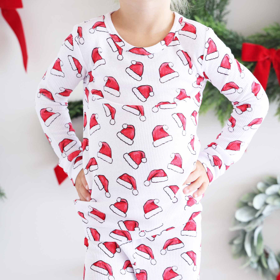santa baby two piece pajama set for kids gender neutral pajamas 