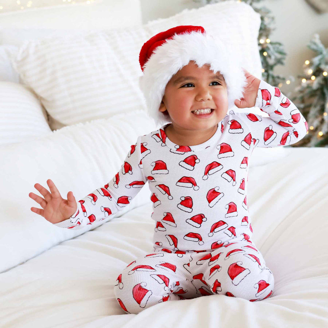 santa baby two piece pajamas for kids 