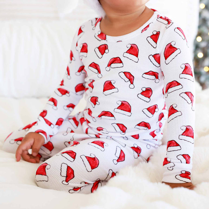 santa baby two piece pajama set or kids gender neutral christmas 