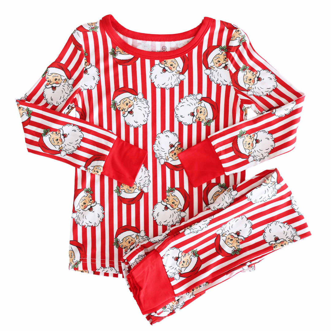 kids two piece pajama set santa claus lane 