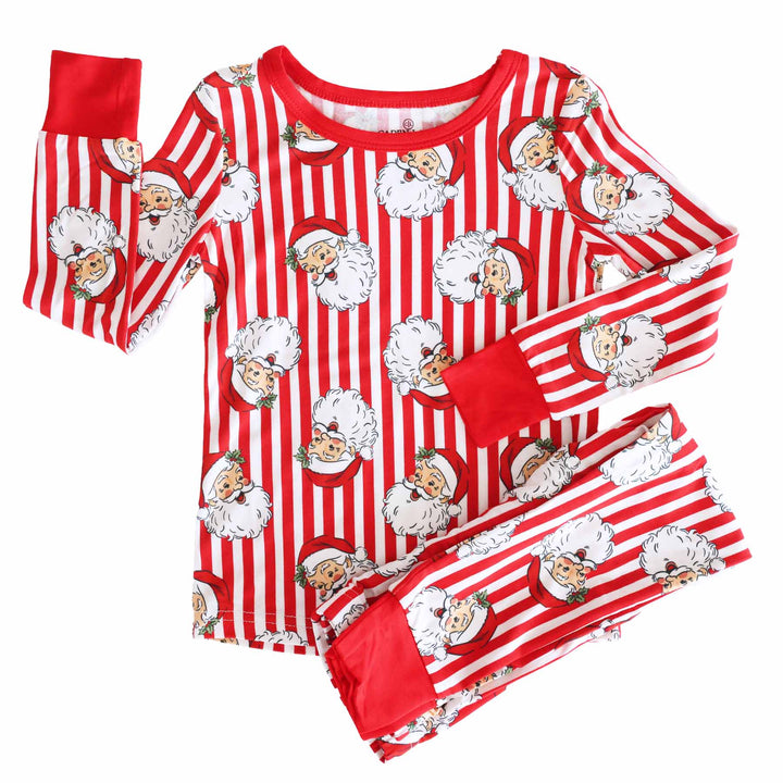 kids two piece pajama set santa claus lane 