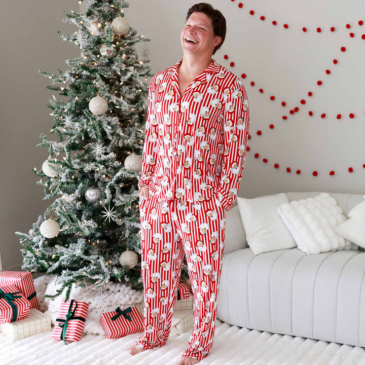 Santa Claus Lane Adult Two Piece Pajama Set