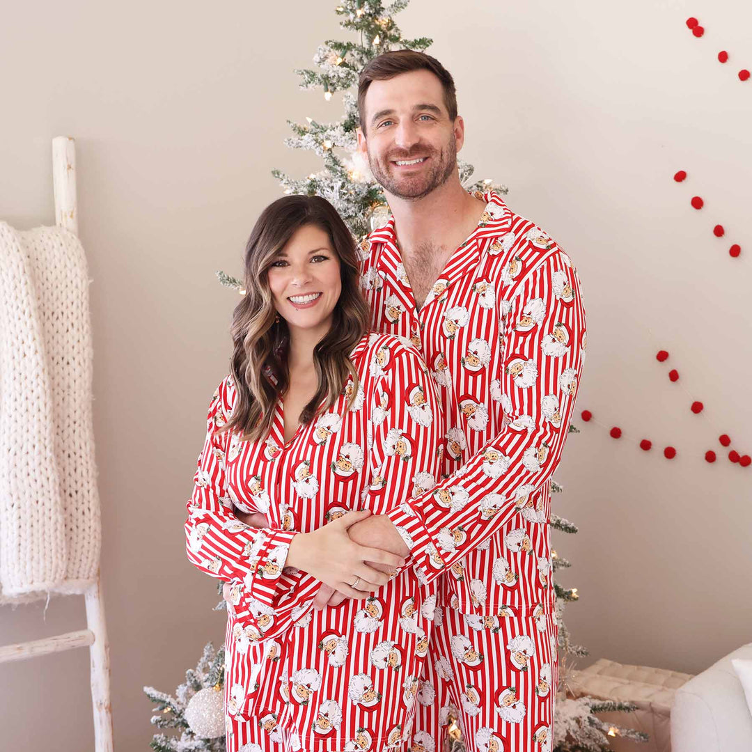 Santa Claus Lane Adult Two Piece Pajama Set