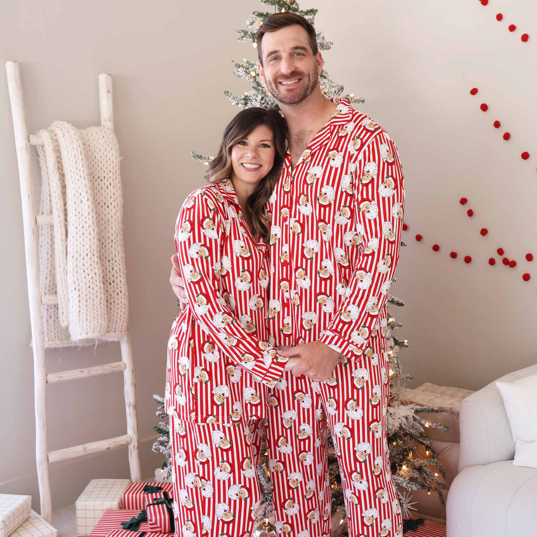 Santa Claus Lane Adult Two Piece Pajama Set