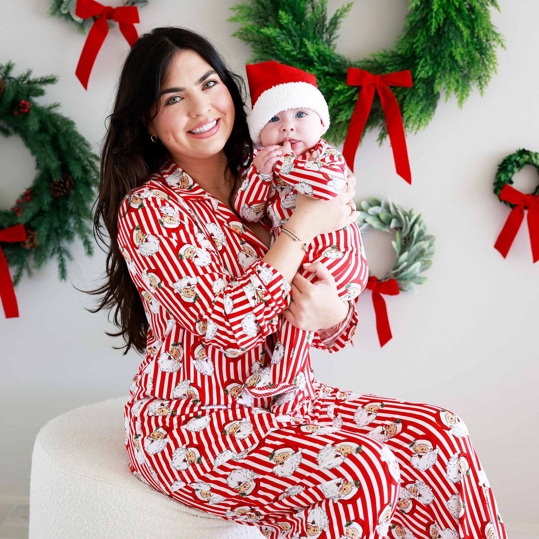 Santa Claus Lane Adult Two Piece Pajama Set