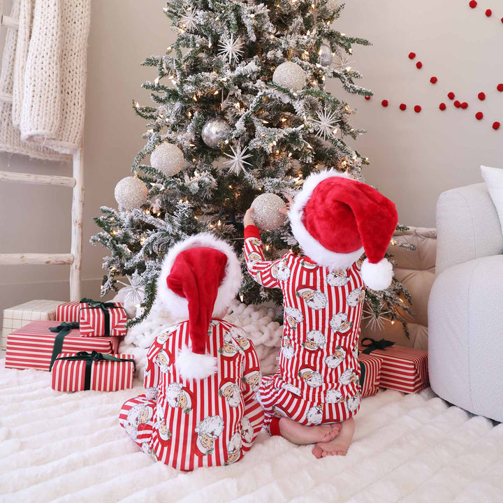santa claus lane family matching pjs 