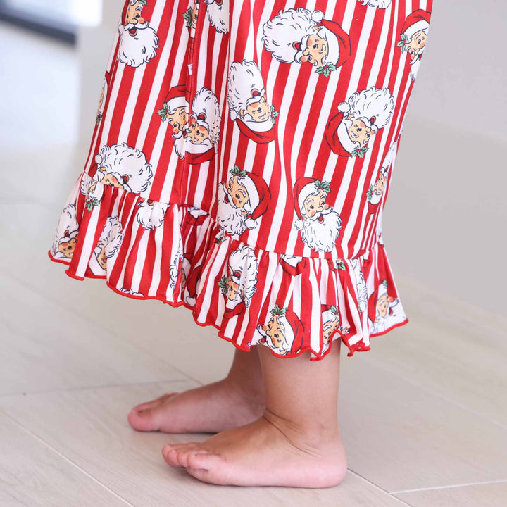 Close up of Santa Claus Lane Long Sleeve Nightgown