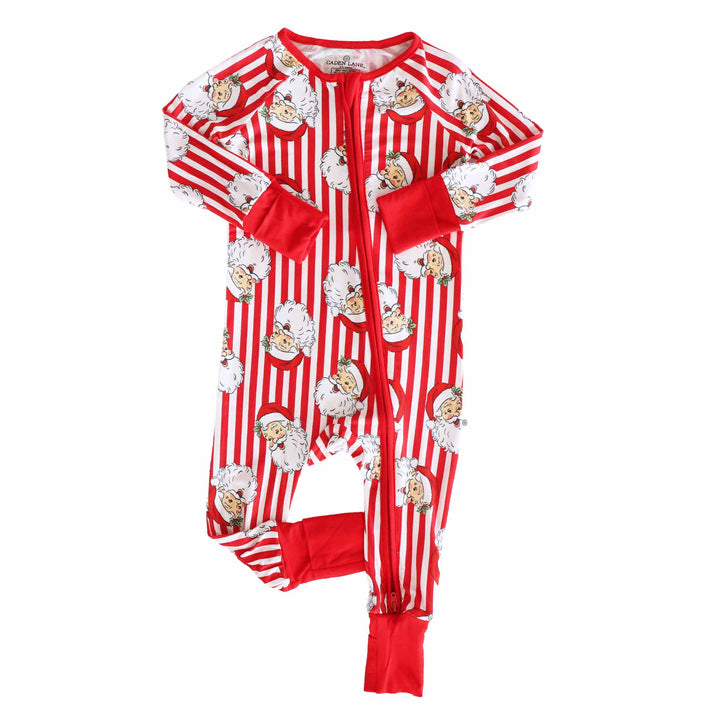 Christmas Bamboo Convertible Zip Rompers
