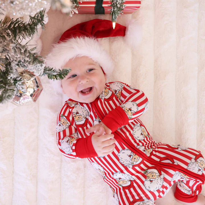 Christmas Bamboo Convertible Zip Rompers