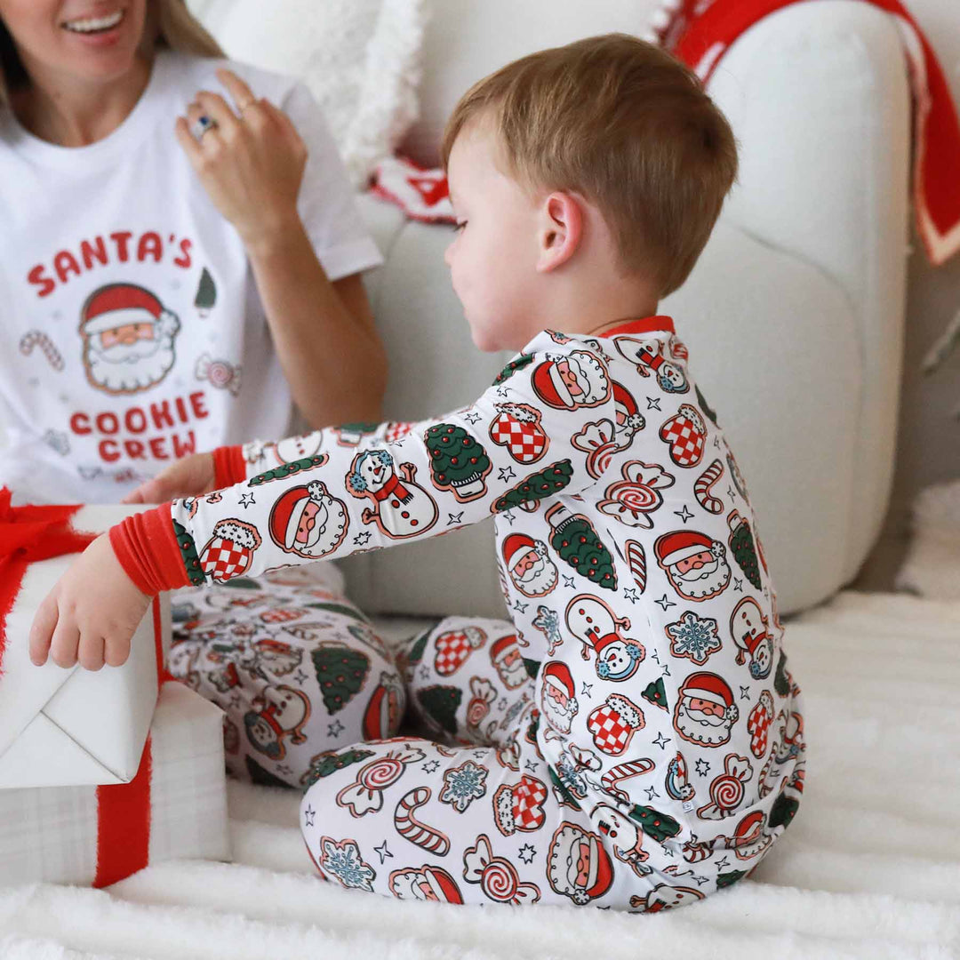 christmas cookie kids pajamas