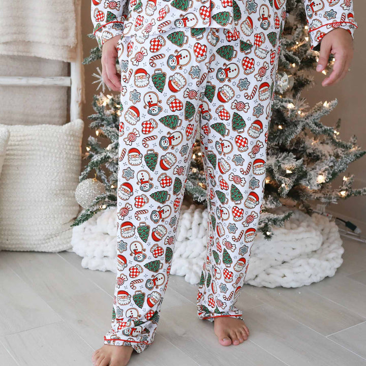 christmas cookie and cady long sleeve pants and pajama pant set for adults