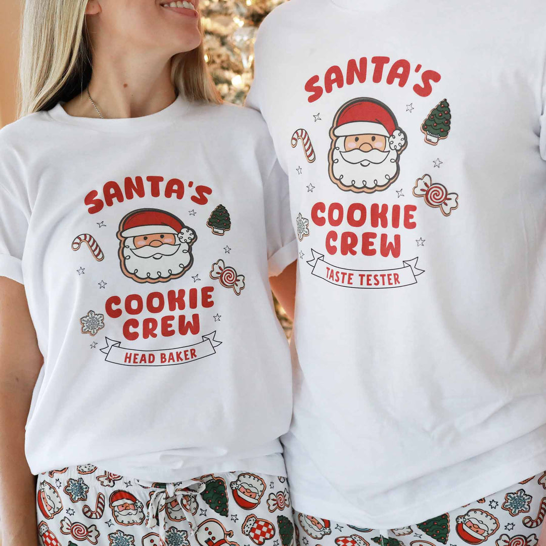 santa's cookie crew adult graphic tee 