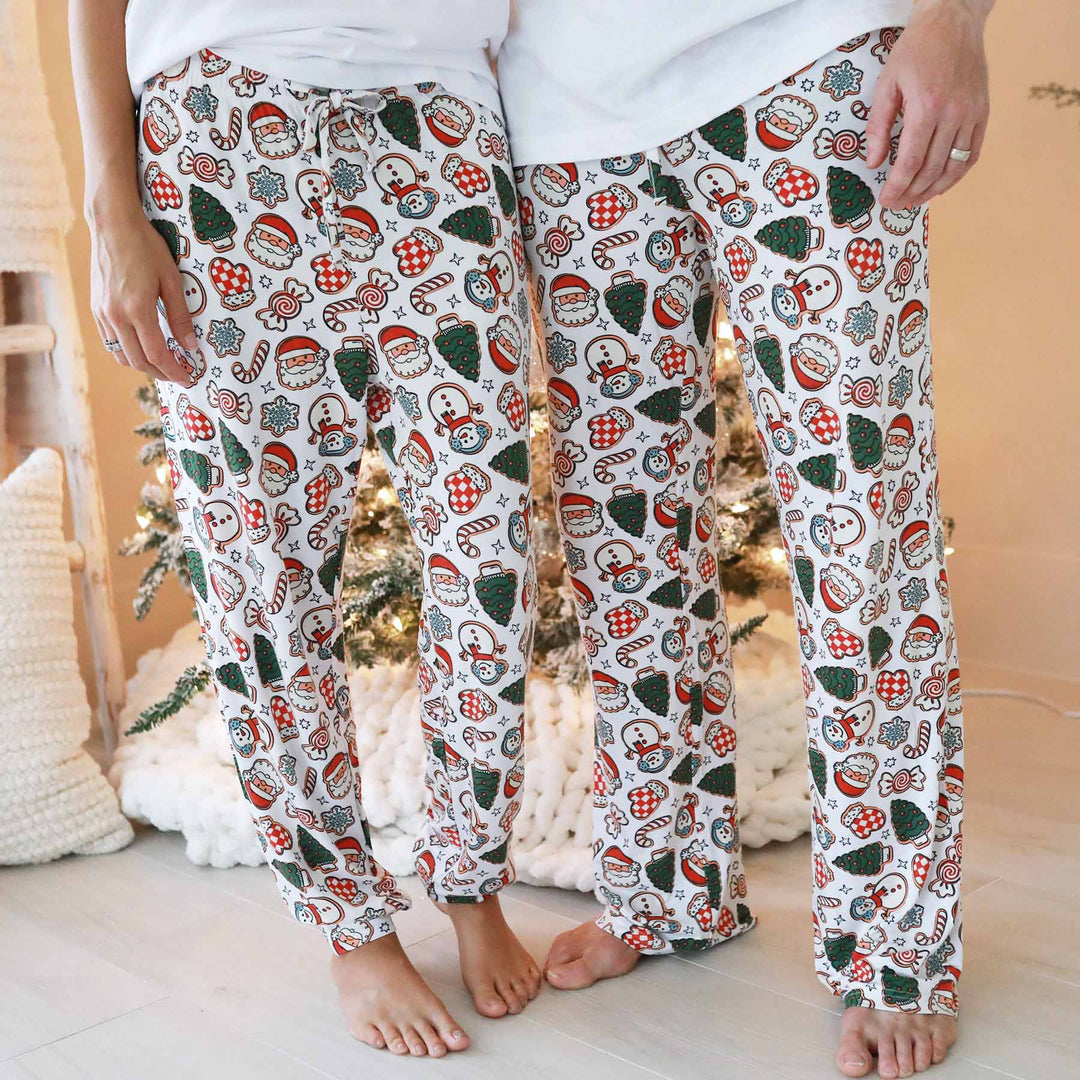 santa's cookies unisex adult pajama pants 