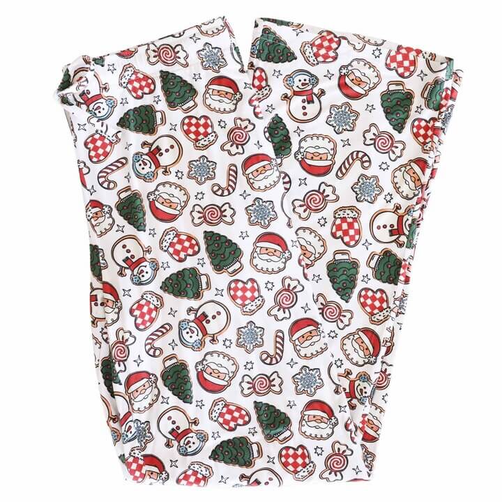 adult pajama lounge pants christmas cookies