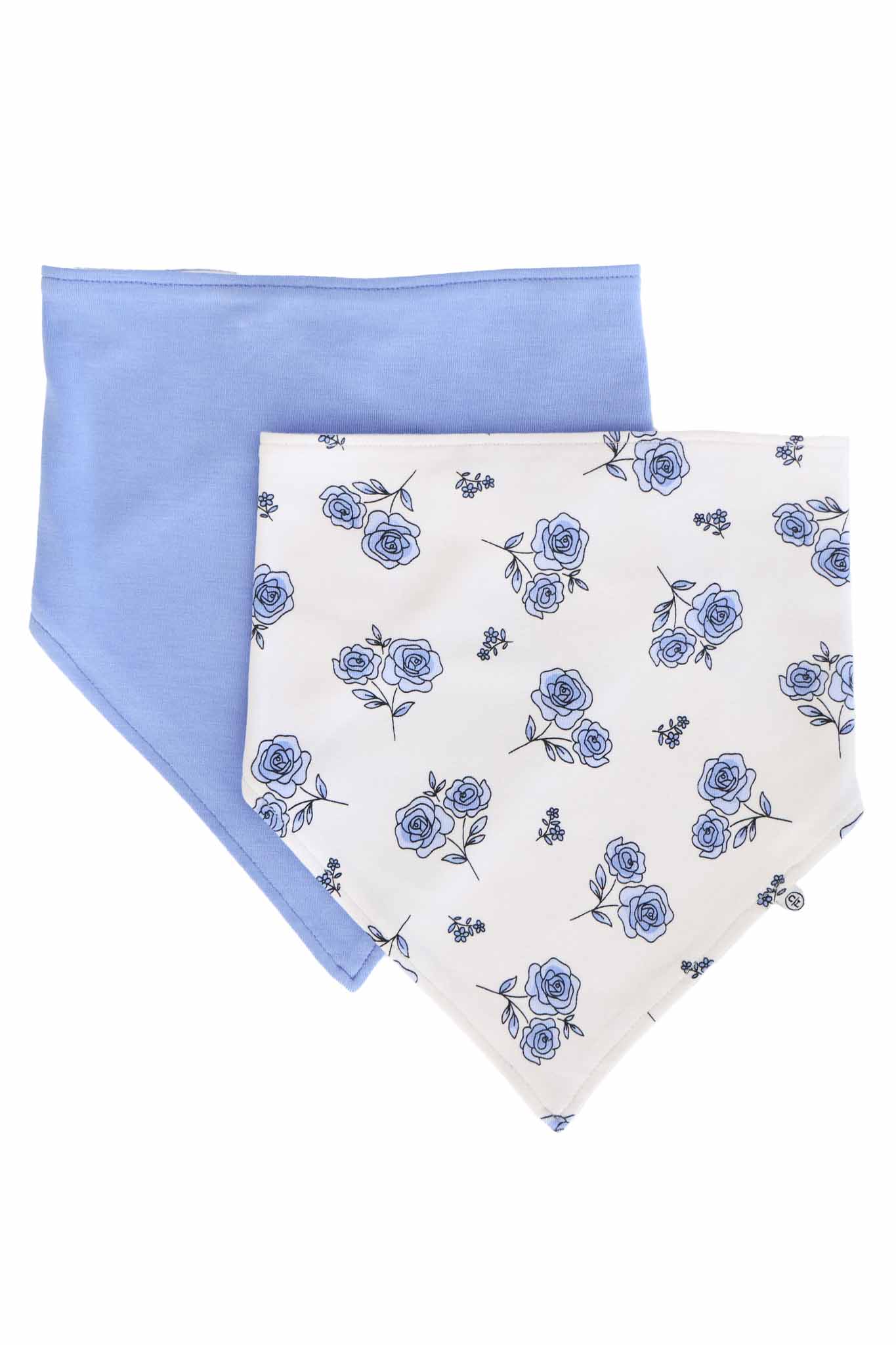 Sapphire Garden 2pc Bandana Bibs