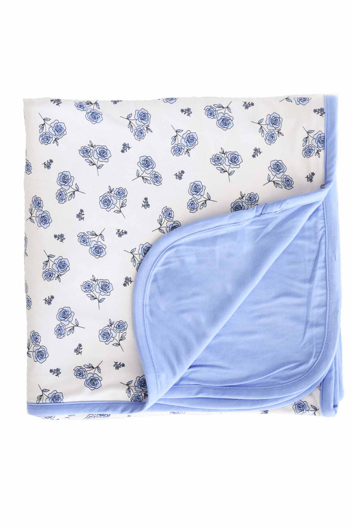 sapphire garden double sided bamboo blanket for girls 