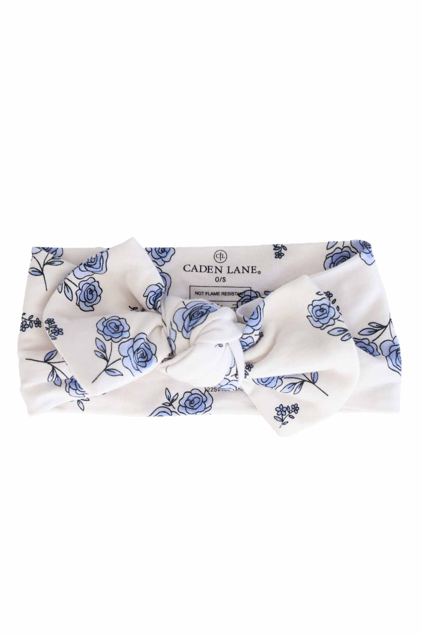 Sapphire Garden Knit Large Bow Headwrap