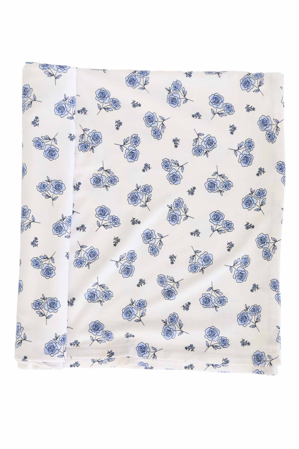 blue rose oversized bamboo swaddle blanket 