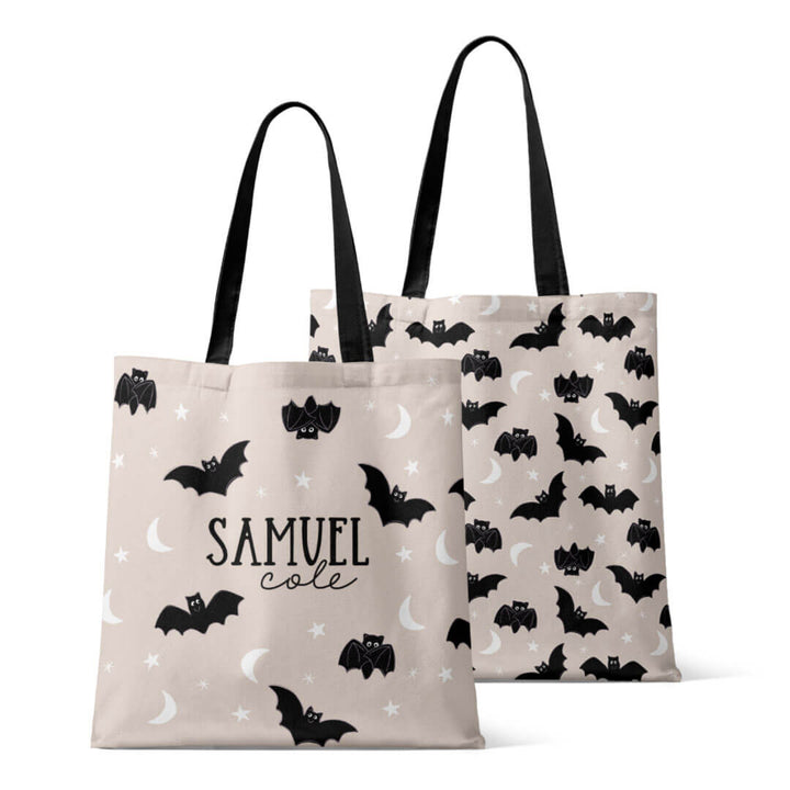 scaredy bats personalized trick or treats bag