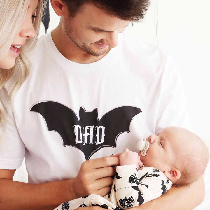 scaredy bats graphic tee for dad