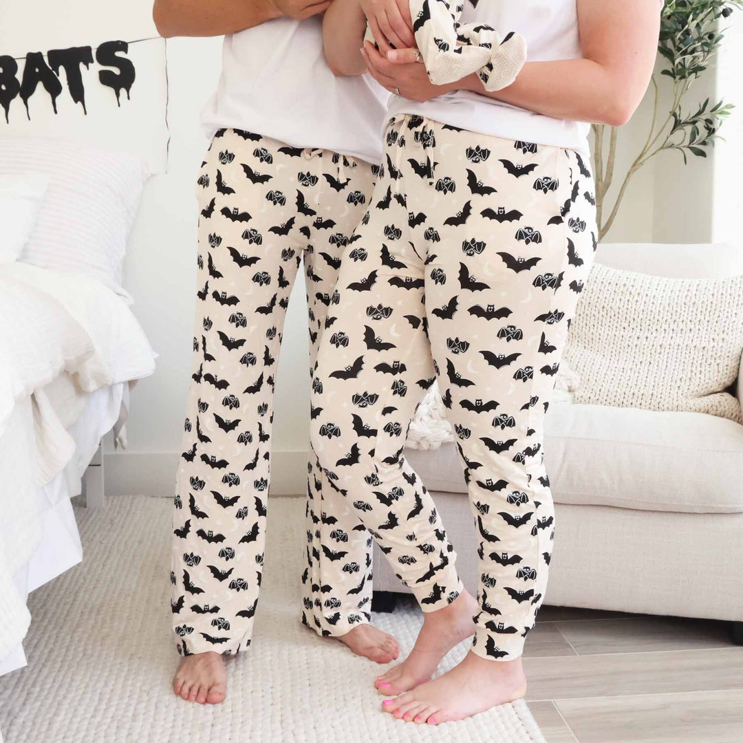 neutral bat pajama pants for adults 