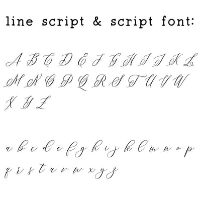line script font 