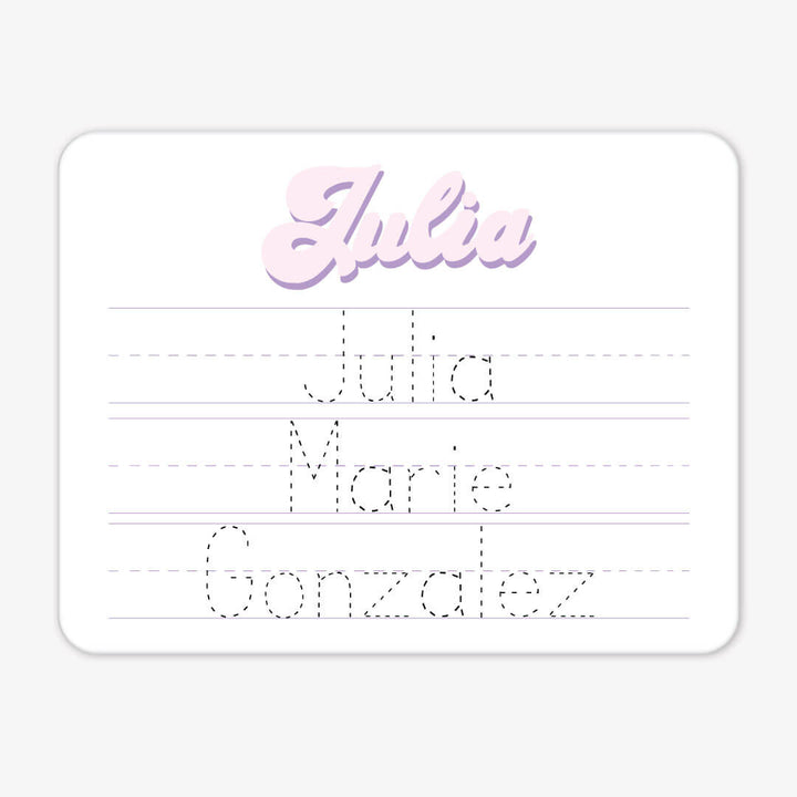 bubbly grape personalized whiteboard for kids 