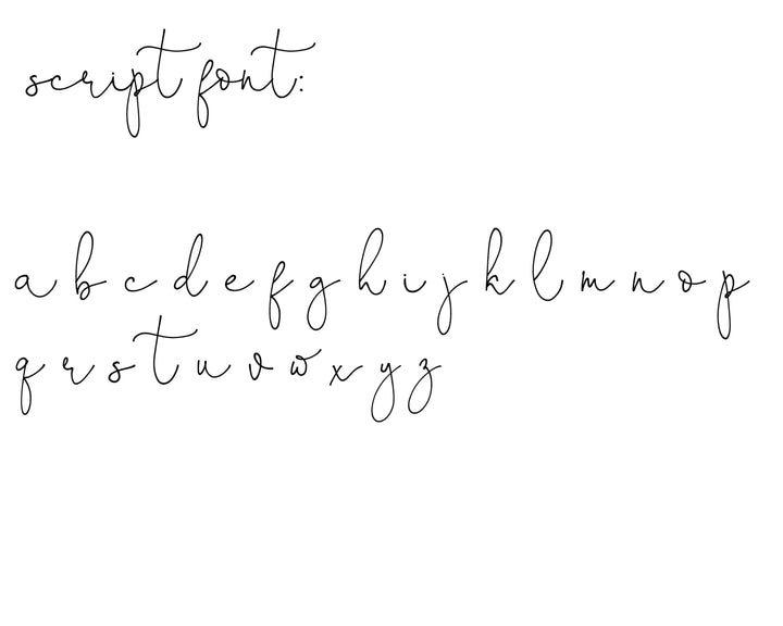 script font