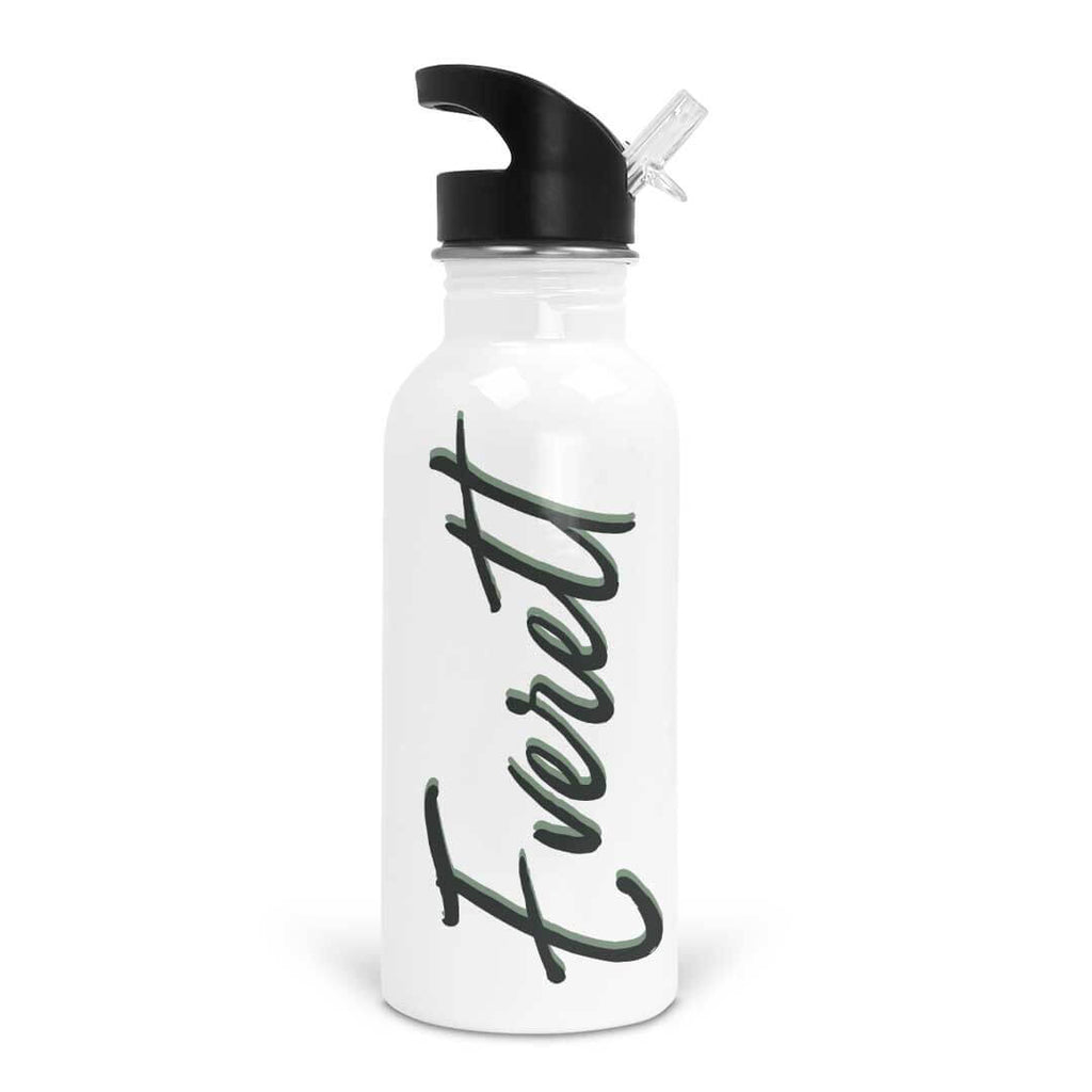 & Moss Script Personalized Water Bottle
