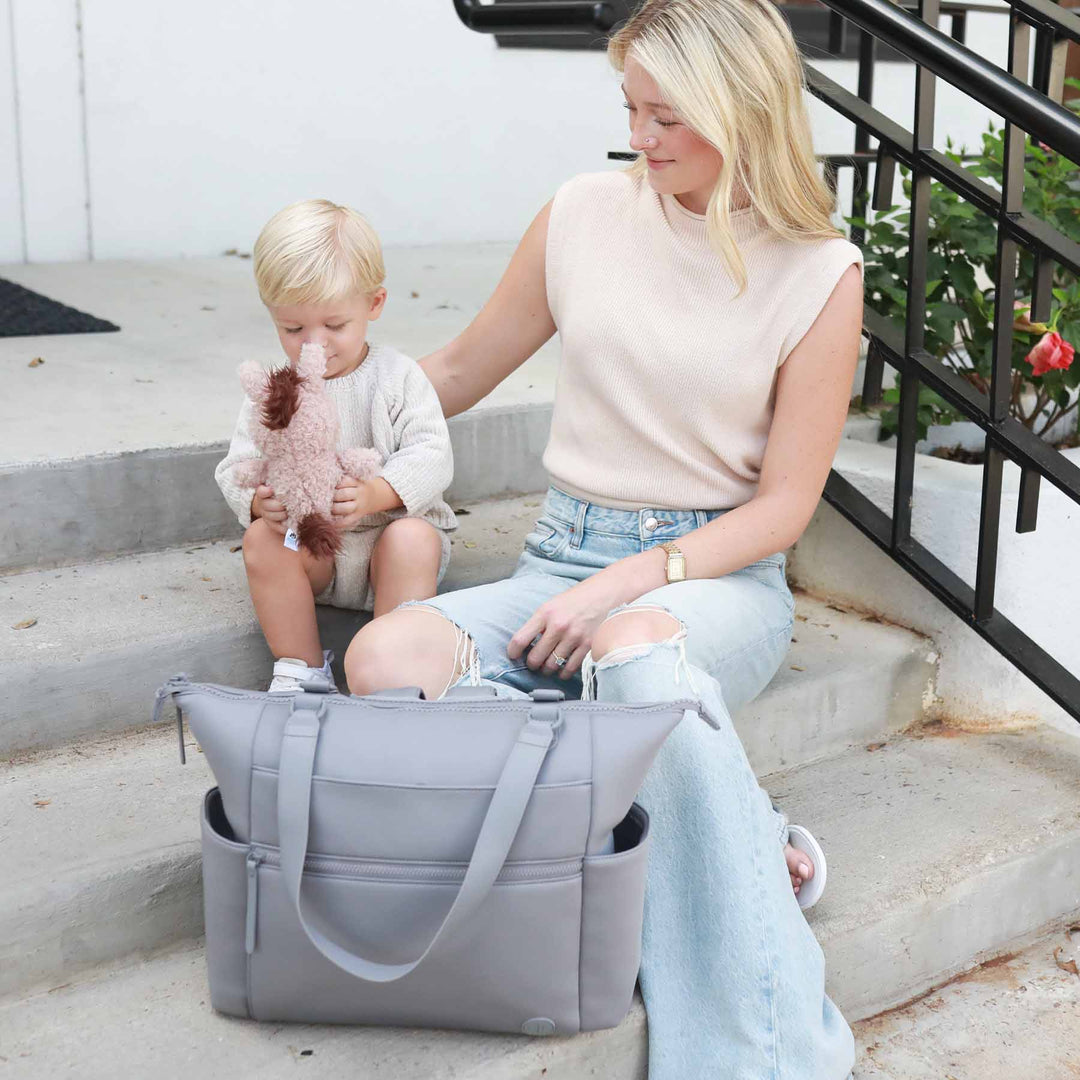 Lane Convertible Diaper Bag Tote | Sea